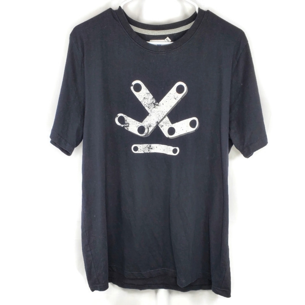 Men's Wrogn Slim Fit Black White T-shirt Size XXL